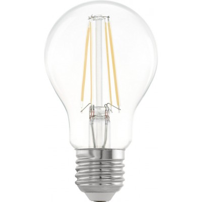 8,95 € Free Shipping | LED light bulb Eglo LM LED E27 6W E27 LED A60 2700K Very warm light. Spherical Shape Ø 6 cm. Glass