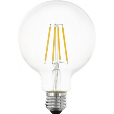 Светодиодная лампа Eglo LM LED E27 6W E27 LED G95 2700K Очень теплый свет. Сферический Форма Ø 9 cm. Стекло