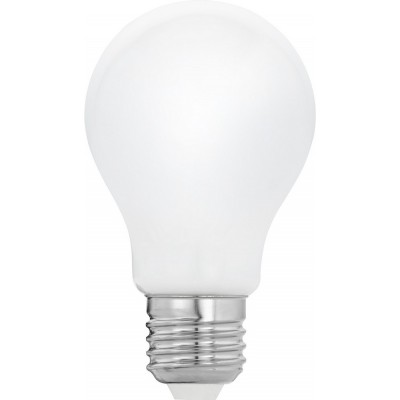 Ampoule LED Eglo LM LED E27 8W E27 LED A60 2700K Lumière très chaude. Façonner Sphérique Ø 6 cm. Verre. Couleur opale