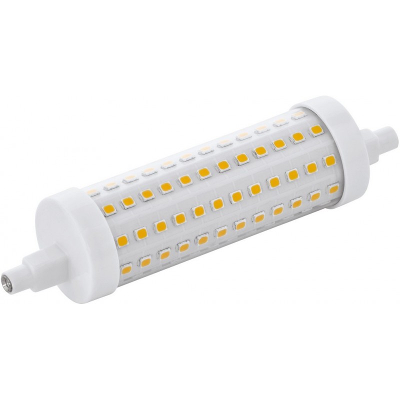 9,95 € Бесплатная доставка | Светодиодная лампа Eglo LM LED R7S 9W R7S LED 118MM 2700K Очень теплый свет. Цилиндрический Форма Ø 2 cm. Пластик