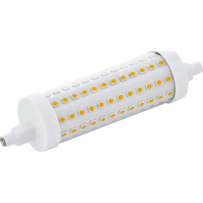 16,95 € Envoi gratuit | Ampoule LED Eglo LM LED R7S 12W R7S LED 118MM 2700K Lumière très chaude. Façonner Cylindrique Ø 2 cm. Plastique