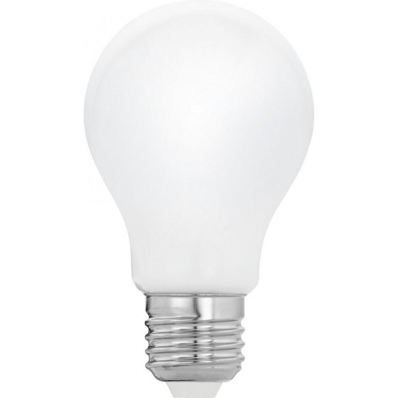 6,95 € Free Shipping | LED light bulb Eglo LM LED E27 4W E27 LED A60 4000K Neutral light. Spherical Shape Ø 4 cm. Glass. Opal Color