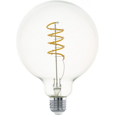 LED light bulb Eglo LM LED E27 4W E27 LED G125 2700K Very warm light. Spherical Shape Ø 4 cm. Glass