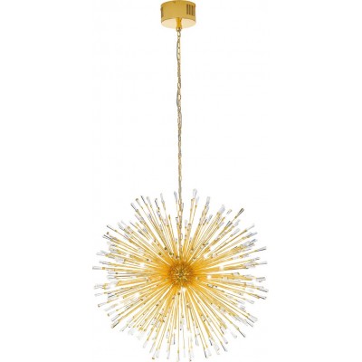 枝形吊灯 Eglo Stars of Light Vivaldo 1 38.5W 球形 形状 Ø 98 cm. 客厅 和 饭厅. 复杂的 和 设计 风格. 钢 和 水晶. 金的 颜色