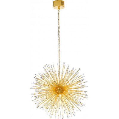 3 652,95 € Free Shipping | Hanging lamp Eglo Stars of Light Vivaldo 1 38.5W Spherical Shape Ø 98 cm. Living room and dining room. Sophisticated and design Style. Steel and crystal. Golden Color