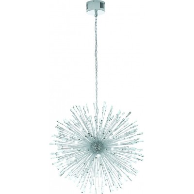 Lustre Eglo Stars of Light Vivaldo 1 38.5W Ø 98 cm. Acier et cristal. Couleur chromé et argent