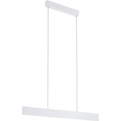 吊灯 Eglo Climene 21.5W 3000K 暖光. 拉长的 形状 150×95 cm. 客厅 和 饭厅. 现代的 和 设计 风格. 铝 和 塑料. 白色的 颜色
