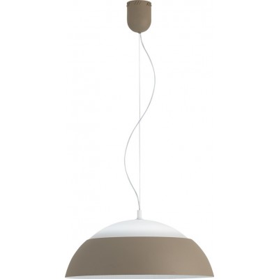 Lámpara colgante Eglo Marghera 34W 3000K Luz cálida. Ø 65 cm. Acero, aluminio y plástico. Color blanco y gris