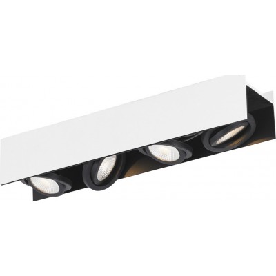 269,95 € Envio grátis | Refletor interno Eglo Stars of Light Vidago 21.5W 3000K Luz quente. 62×13 cm. Aço e alumínio. Cor branco e preto