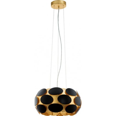 吊灯 Eglo Montorio 1 180W 球形 形状 Ø 46 cm. 客厅 和 饭厅. 复古的 和 优质的 风格. 钢. 金的 和 黑色的 颜色