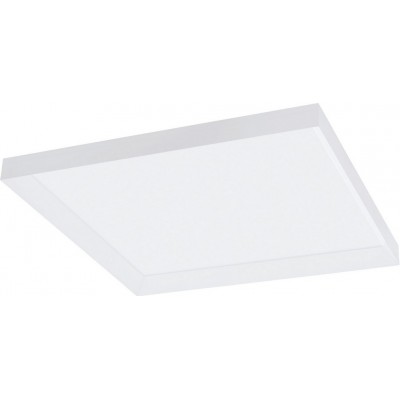 197,95 € Free Shipping | Indoor ceiling light Eglo Escondida 43W 2700K Very warm light. Extended Shape 60×60 cm. Kitchen and bathroom. Modern Style. Aluminum and plastic. White Color