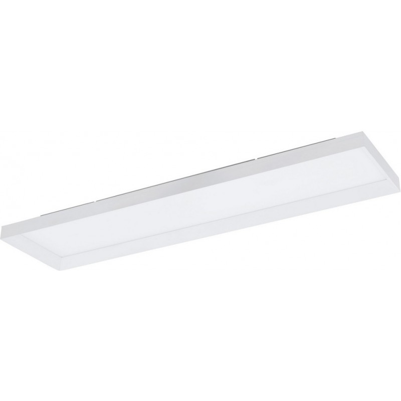 219,95 € Free Shipping | Indoor ceiling light Eglo Escondida 43W 2700K Very warm light. Extended Shape 120×30 cm. Kitchen and bathroom. Modern Style. Aluminum and Plastic. White Color