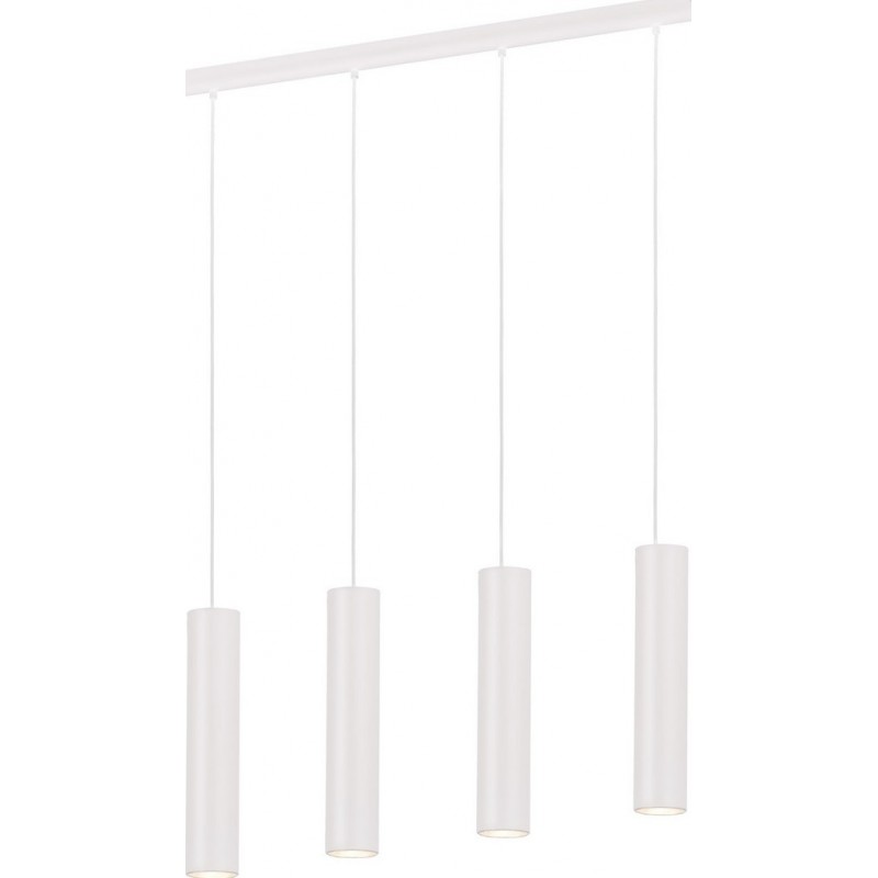 吊灯 Eglo Terrasini 20W 拉长的 形状 150×98 cm. 客厅 和 饭厅. 复杂的 和 设计 风格. 钢. 白色的 颜色