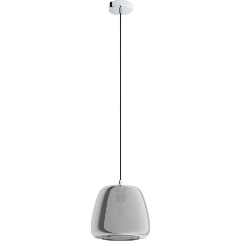 95,95 € Envoi gratuit | Lampe à suspension Eglo Stars of Light Albarino 40W Ø 26 cm. Acier. Couleur chromé, noir, noir transparent et argent