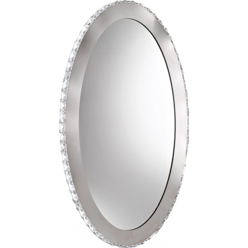 729,95 € Free Shipping | Indoor wall light Eglo Toneria 36W 4000K Neutral light. Oval Shape 81×51 cm. Mirror lamp Kitchen and bathroom. Modern and design Style. Steel, stainless steel and crystal. Plated chrome and silver Color