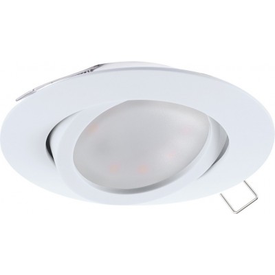 16,95 € Free Shipping | Recessed lighting Eglo Tedo 5W Round Shape Ø 8 cm. Modern Style. Aluminum. White Color