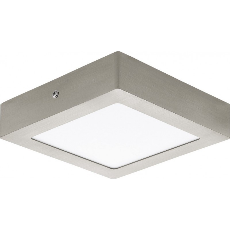 LED panel Eglo Fueva 1 12W LED 4000K Neutral light. Square Shape 17×17 cm. Modern Style. Metal casting and plastic. White, nickel and matt nickel Color