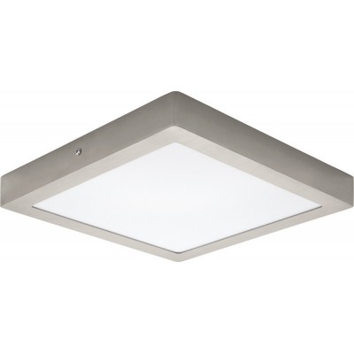 LED panel Eglo Fueva 1 24W LED 4000K Neutral light. Square Shape 30×30 cm. Modern Style. Metal casting and plastic. White, nickel and matt nickel Color