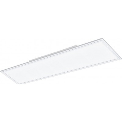 139,95 € Free Shipping | Indoor ceiling light Eglo Salobrena 1 40W 4000K Neutral light. Extended Shape 120×30 cm. Kitchen and bathroom. Modern Style. Steel, Aluminum and Plastic. White Color