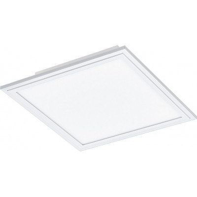 66,95 € Free Shipping | Indoor ceiling light Eglo Salobrena 1 16W 4000K Neutral light. 30×30 cm. Steel, aluminum and plastic. White Color