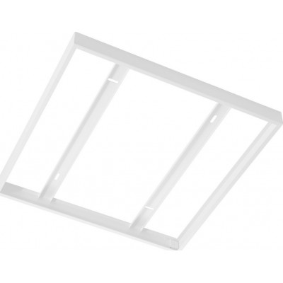 56,95 € Free Shipping | Lighting fixtures Eglo Salobrena 1 63×63 cm. Frame for ceiling luminaire installation Steel. White Color