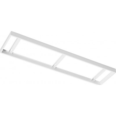 39,95 € Free Shipping | Lighting fixtures Eglo Salobrena 1 121×30 cm. Frame for ceiling luminaire installation Steel. White Color