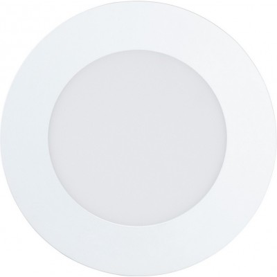 Recessed lighting Eglo Fueva 1 5.5W 4000K Neutral light. Round Shape Ø 12 cm. Kitchen and bathroom. Modern Style. Metal casting and plastic. White Color