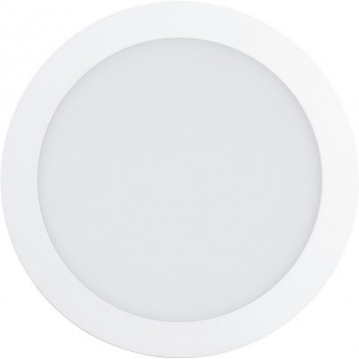 屋内埋め込み式照明 Eglo Fueva 1 16.5W 3000K 暖かい光. 円形 形状 Ø 22 cm. キッチン そして バスルーム. モダン スタイル. 金属 そして プラスチック. 白い カラー
