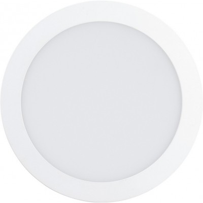 室内嵌入式照明 Eglo Fueva 1 16.5W 3000K 暖光. 圆形的 形状 Ø 22 cm. 厨房 和 浴室. 现代的 风格. 金属 和 塑料. 白色的 颜色