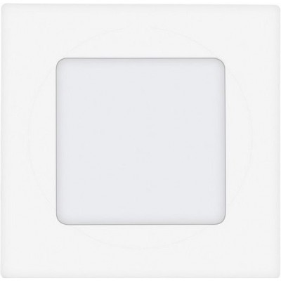 室内嵌入式照明 Eglo Fueva 1 2.7W 3000K 暖光. 正方形 形状 9×9 cm. 现代的 风格. 金属 和 塑料. 白色的 颜色