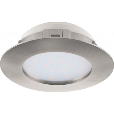 Встраиваемое освещение Eglo Pineda 12W 3000K Теплый свет. Ø 10 cm. Пластик. Никель и матовый никель Цвет