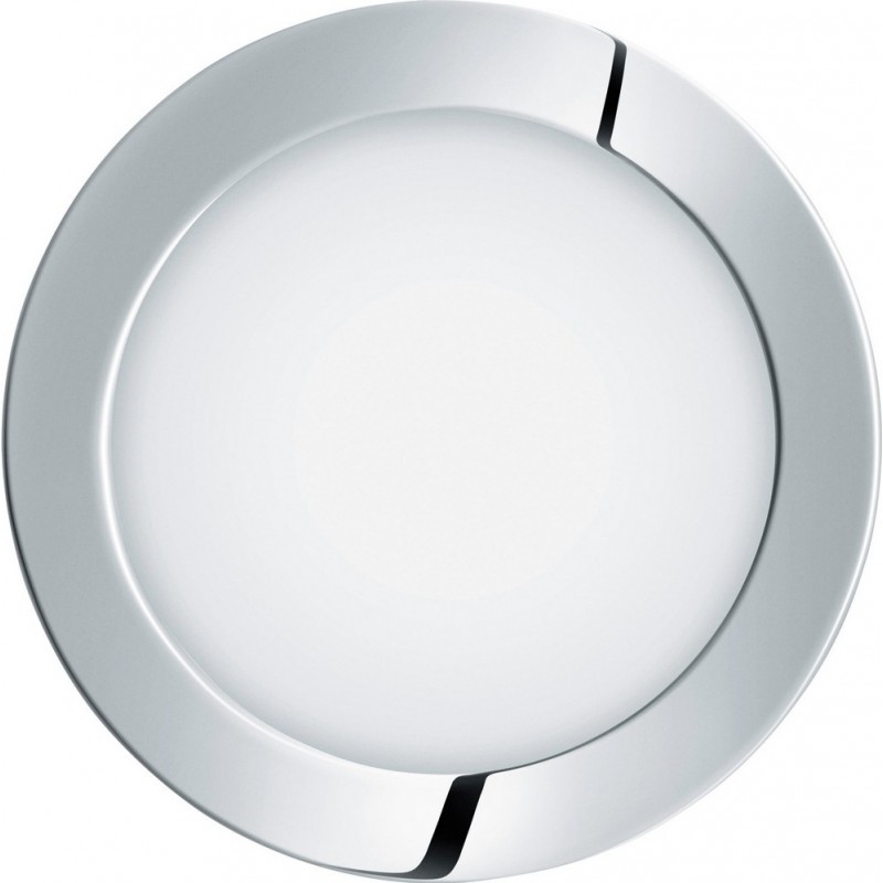 Recessed lighting Eglo Fueva 1 11W 3000K Warm light. Round Shape Ø 17 cm. Sophisticated Style. Metal casting and plastic. White, plated chrome and silver Color