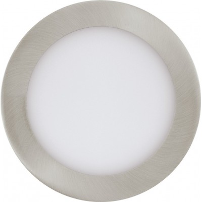 Recessed lighting Eglo Fueva 1 11W 3000K Warm light. Round Shape Ø 17 cm. Kitchen and bathroom. Sophisticated Style. Metal casting and plastic. White, nickel and matt nickel Color