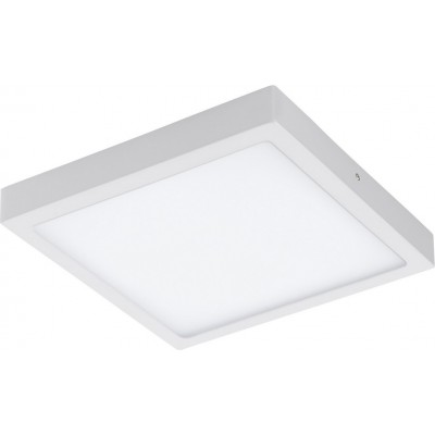 65,95 € Free Shipping | Indoor ceiling light Eglo Fueva C 21W 2700K Very warm light. 30×30 cm. Metal casting and plastic. White Color