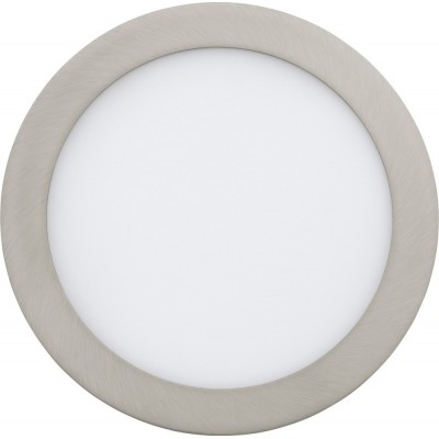屋内埋め込み式照明 Eglo Fueva C 15.5W 2700K とても暖かい光. 円形 形状 Ø 22 cm. キッチン そして バスルーム. モダン スタイル. 金属 そして プラスチック. 白い, ニッケル そして マットニッケル カラー
