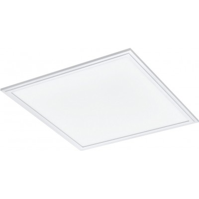 82,95 € Free Shipping | Indoor ceiling light Eglo Salobrena 2 25W 4000K Neutral light. 45×45 cm. Kitchen and bathroom. Modern Style. Aluminum and plastic. White Color