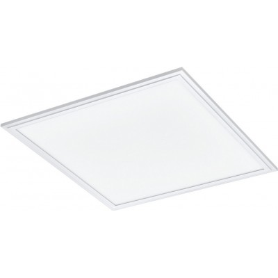 Innendeckenleuchte Eglo Salobrena 2 25W 4000K Neutrales Licht. 45×45 cm. Küche und bad. Modern Stil. Aluminium und Plastik. Weiß Farbe