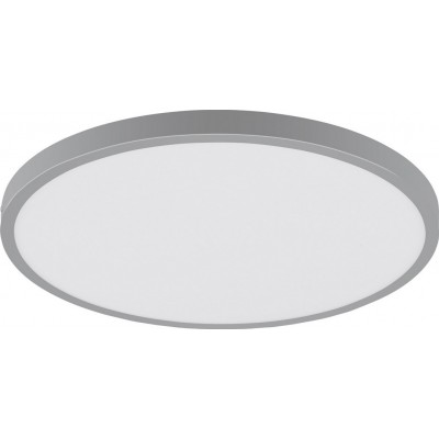 88,95 € Free Shipping | LED panel Eglo Fueva 1 25W LED 4000K Neutral light. Round Shape Ø 40 cm. Modern Style. Aluminum and plastic. White and silver Color