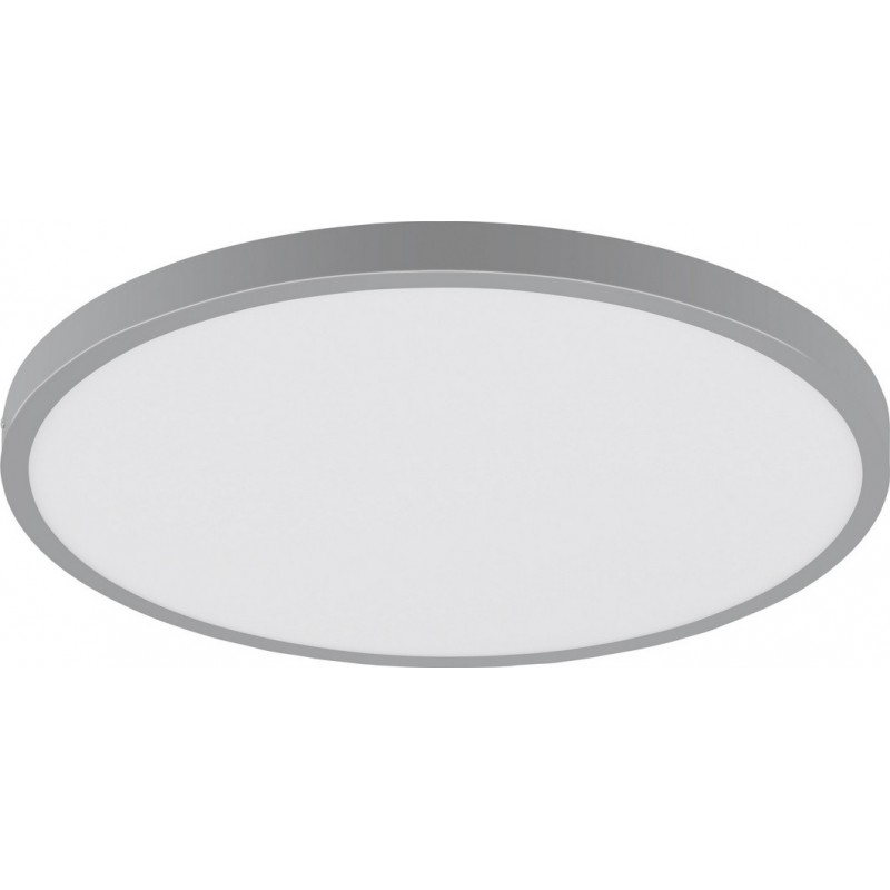 99,95 € Free Shipping | LED panel Eglo Fueva 1 25W LED 4000K Neutral light. Round Shape Ø 40 cm. Modern Style. Aluminum and plastic. White and silver Color
