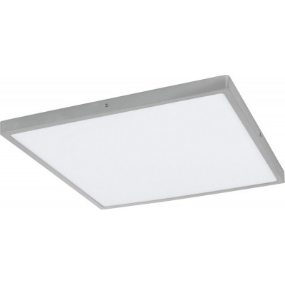 152,95 € Free Shipping | LED panel Eglo Fueva 1 25W LED 4000K Neutral light. Square Shape 50×50 cm. Modern Style. Aluminum and plastic. White and silver Color