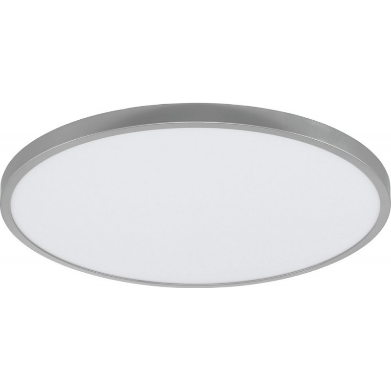 149,95 € 免费送货 | LED面板 Eglo Fueva 1 27W LED 3000K 暖光. 圆形的 形状 Ø 60 cm. 现代的 风格. 铝 和 塑料. 白色的 和 银 颜色