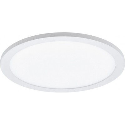 129,95 € Free Shipping | Indoor ceiling light Eglo Sarsina C 16W 2700K Very warm light. Ø 30 cm. Aluminum and plastic. White Color