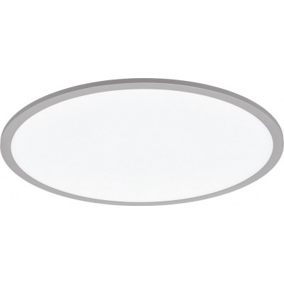 145,95 € Kostenloser Versand | Innendeckenleuchte Eglo Sarsina 36W 4000K Neutrales Licht. Runde Gestalten Ø 60 cm. Küche, empfangshalle und bad. Modern Stil. Aluminium und Plastik. Aluminium, weiß und silber Farbe