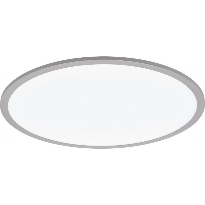 145,95 € Free Shipping | Indoor ceiling light Eglo Sarsina 36W 4000K Neutral light. Round Shape Ø 60 cm. Kitchen, lobby and bathroom. Modern Style. Aluminum and Plastic. Aluminum, white and silver Color