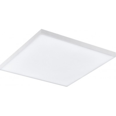 87,95 € Free Shipping | Indoor ceiling light Eglo Turcona 11W 3000K Warm light. Square Shape 30×30 cm. Kitchen, lobby and bathroom. Modern Style. Steel and plastic. White and satin Color