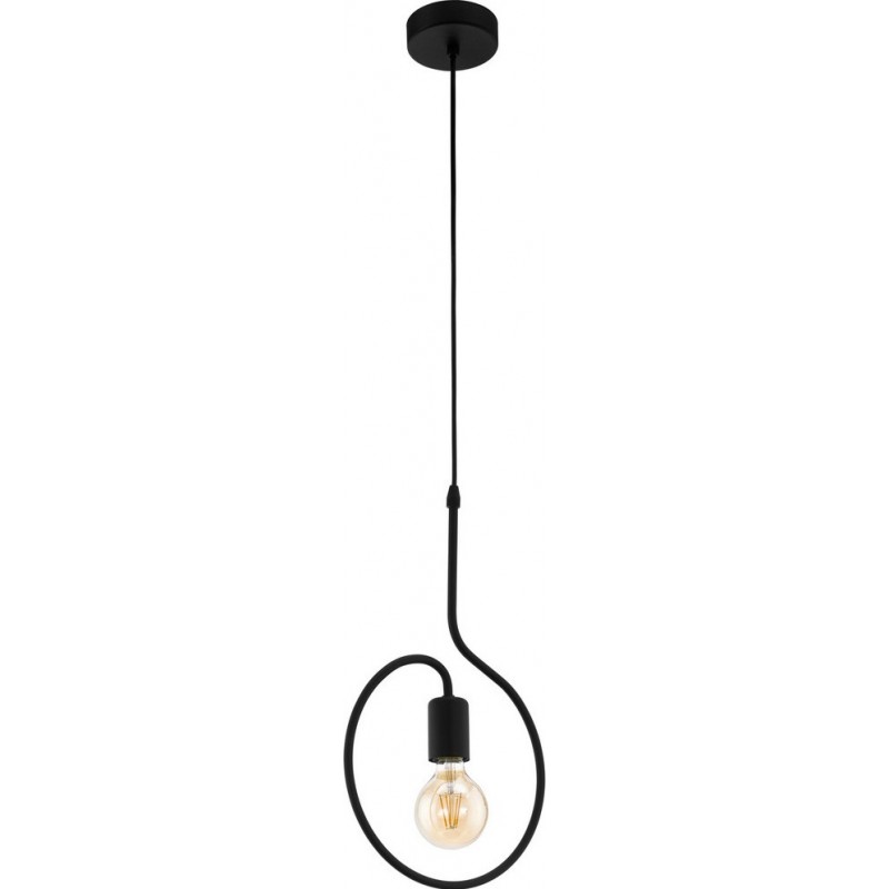 吊灯 Eglo Cottingham 40W 圆形的 形状 110×25 cm. 客厅, 厨房 和 饭厅. 设计 和 凉爽的 风格. 钢. 黑色的 颜色
