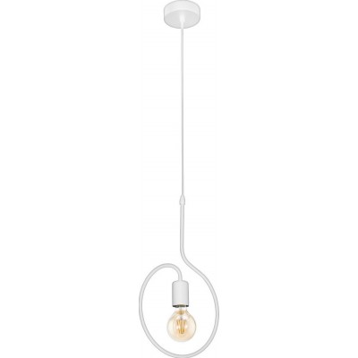 Hanging lamp Eglo Cottingham 40W Round Shape 110×25 cm. Living room, kitchen and dining room. Design and cool Style. Steel. White Color