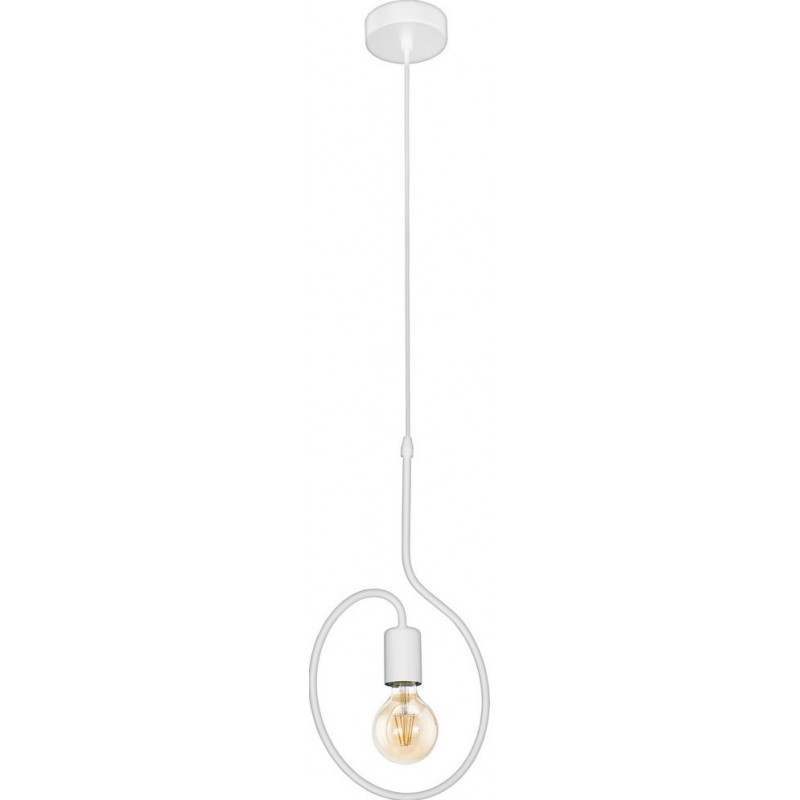 Lampe à suspension Eglo Cottingham 40W Façonner Ronde 110×25 cm. Salle, cuisine et salle à manger. Style conception et frais. Acier. Couleur blanc