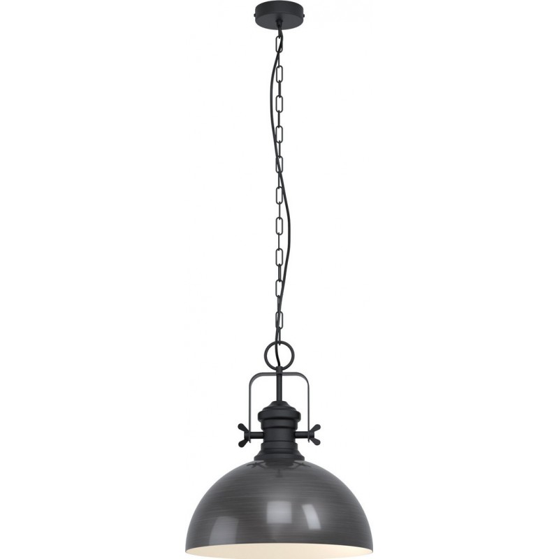 99,95 € Envoi gratuit | Lampe à suspension Eglo Combwich 60W Façonner Conique Ø 40 cm. Salle, cuisine et salle à manger. Style rétro et vintage. Acier. Couleur crème et noir