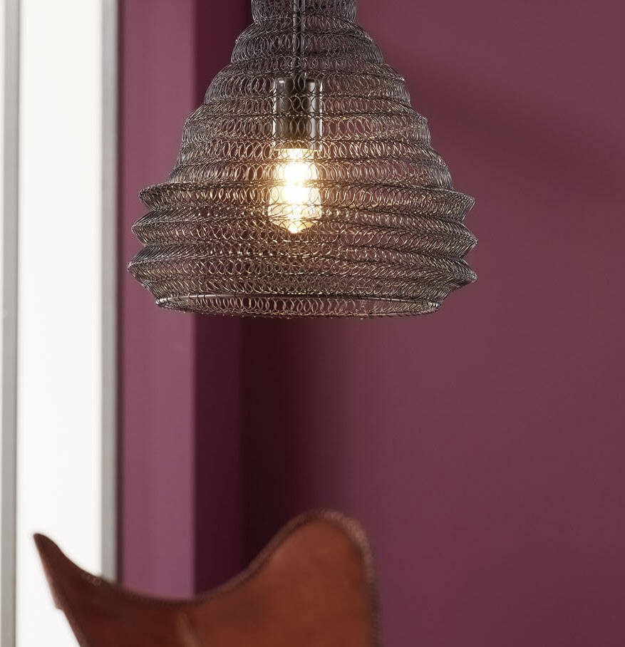 Подвесной светильник Eglo France Colten 60W Ø 33 cm. Стали. Чернить Цвет
